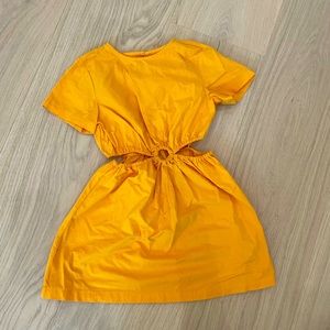 Zara girls orange dress